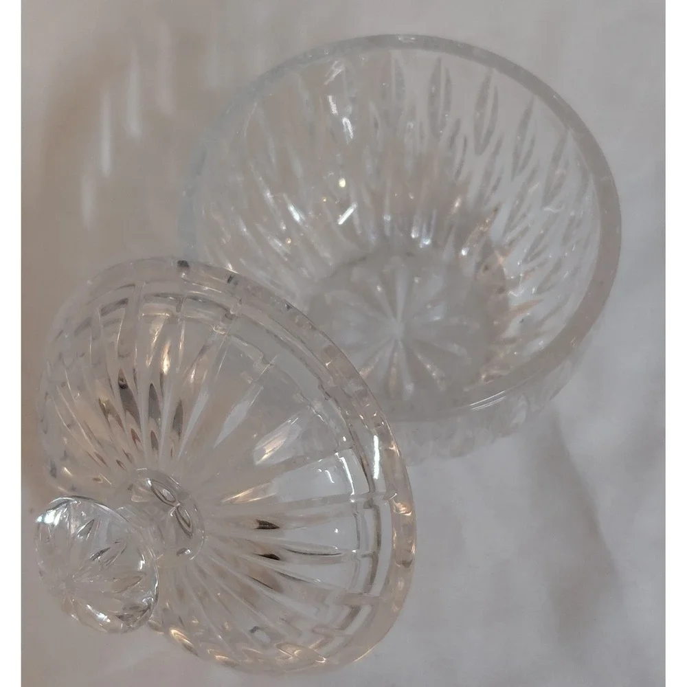 Vintage Princess House Royal Highlights Lead Crystal Covered Sugar Bowl with Lid